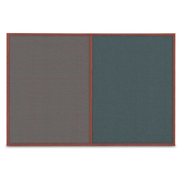 Slim Style Indoor Enclosed Corkboard, 42